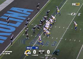 Davante Adams' 13th TD catch of 2025 opens scoring in Rams-Panthers game