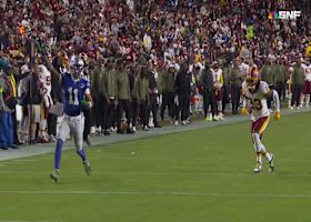 Darnold's accuracy is impeccable on 26-yard TD dart to Elijah Arroyo on 'SNF'