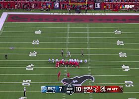 Ka'imi Fairbairn's 56-yard FG boosts Texans' lead to 13-7 vs. Lions