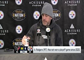 Aaron Rodgers reflects on Wild Card Weekend loss against Texans and future with Steelers