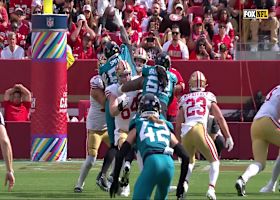 Devin Lloyd snags his second INT of the day vs. Brock Purdy