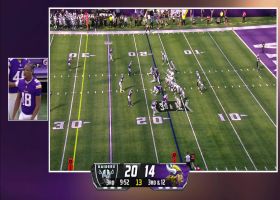 Justin Jefferson is HYPED on Vikings broadcast after Levi Drake Rodriguez's sack