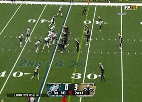 Tyrann Mathieu's shoestring tackle downs Barkley for loss of yardage