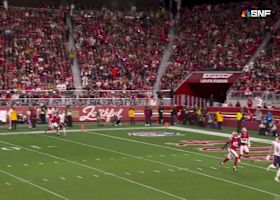 Can't-Miss Play: Free-play TD! Williams' 36-yard laser locates Loveland to trim 49ers lead to 21-20
