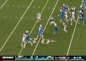 Omarion Hampton makes multiple Eagles defenders miss on 15-yard run