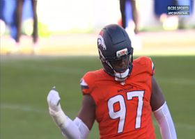 Malcolm Roach, Zach Allen combine to sack Josh Allen for 7-yard loss