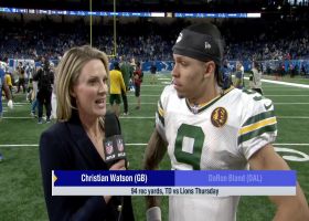 Christian Watson on his chemistry with QB Jordan Love