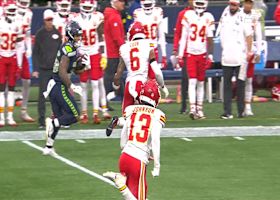 George Holani shows burst on 30-yard sprint downfield