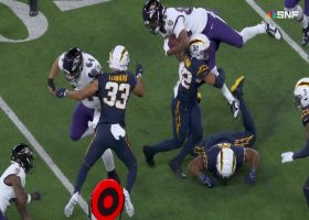 Isaiah Likely's ambitious hurdle caps TE's 18-yard catch and run