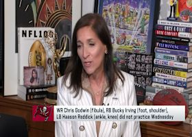 Battista reports Godwin (fibula), Irving (foot, shoulder), Reddick (ankle, knee) DNP on Wednesday | 'NFL GameDay Kickoff'