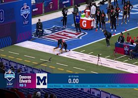Donovan Edwards runs official 4.44-second 40-yard dash at 2025 combine