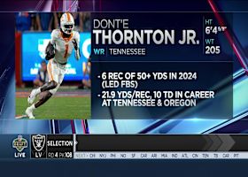 Raiders select Dont'e Thornton Jr. with No. 108 pick in 2025 draft