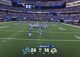 Harrison Mevis sinks a 37-yard field goal before half