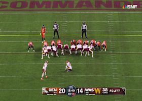 Jake Moody makes a 38-yard FG in Commanders debut to trim Broncos lead to 20-17