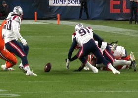 Jahlani Tavai sparks Patriots takeaway after jarring ball loose from McLaughlin