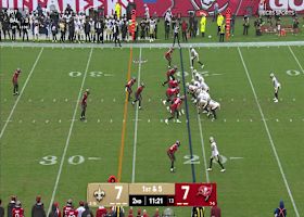 Zyon McCollum's INT comes off Saints' miscommunication