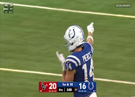 Pierce's 22-yard reception comes via Jones strong pocket presence