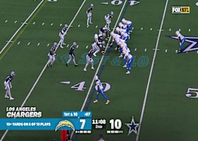 Herbert steps up and delivers a strike to Dissly for 15 yards