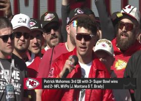 Patrick Mahomes tells Chiefs Kingdom they're going for a three-peat during SB parade speech