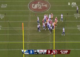 Jake Moody's 47-yard field goal is good