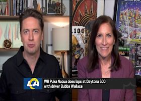 Rams WR Puka Nacua does laps at Daytona 500 with driver Bubba Wallace | 'The Insiders'