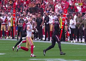 Purdy's first completion since Week 4 goes for 25-yard gain to Jauan Jennings