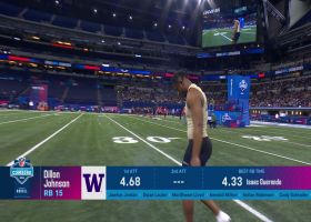 Dillon Johnson runs official 4.68-second 40-yard dash at 2024 combine