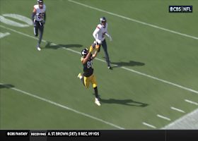 Fields' 14-yard connection with Freiermuth gets Steelers on doorstep of goal line