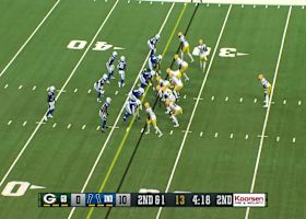 Austin Ajiake lands on Emmanuel Wilson's fumble for Colts recovery