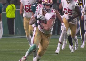 Purdy's 25-yard pass to Kittle gets Niners into Eagles territory