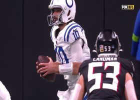 Minshew works through his progressions before 8-yard pass to Montgomery