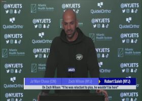 Robert Saleh on Zach Wilson: 'If he was reluctant to play, he wouldn't be here'