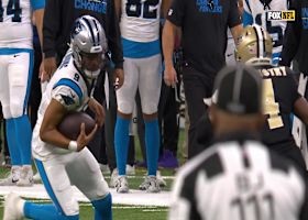 Bryce Young makes multiple Saints defenders miss on 15-yard scamper