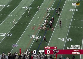 Cousins' fourth-down pass finds Pitts for first-down yardage