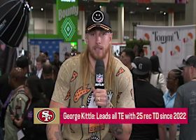 George Kittle joins 'Super Bowl Live' to share his love for football and blocking for CMC