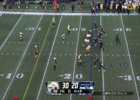 Parkinson uses 6-foot-7 frame to haul Smith's 18-yard throw on curl route