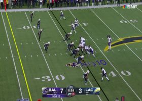 Lamar Jackson enters backyard-football mode on juke-laden scramble vs. Chargers