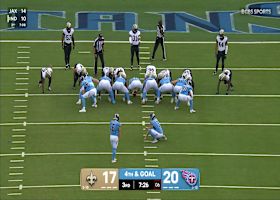 Slye's 28-yard FG boosts Titans' lead to 23-17 vs. Saints