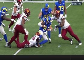 Commanders collapse pocket on Stafford for Jartavius Martin's shoestring stack
