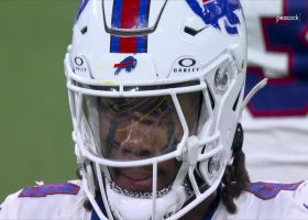 Chargers re-gain possession after Alohi Gilman's forced fumble vs. James Cook