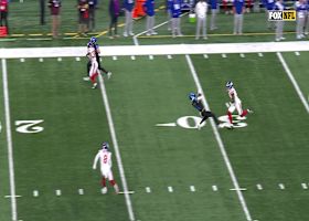 Goff slings 30-yard pass up the seam to Kalif Raymond