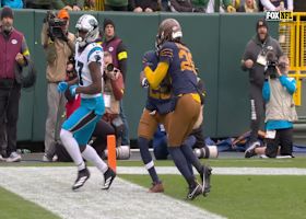 Xavier McKinney snags incredible toe-tap end-zone INT