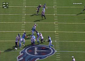 Harold Landry III’s revenge sack brings down Ward for a 7-yard loss