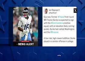 Rapoport: 'Titans WR Treylon Burks is expected to sign with the Commanders practice squad'