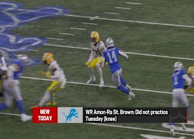 Amon-Ra St. Brown (knee) did not practice Tuesday | 'The Insiders'