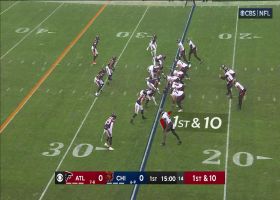Flea flicker connection from Heinicke to London gains 22 yards  vs. Bears