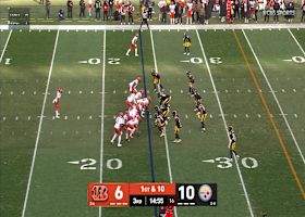 Chase Brown speeds through the Pittsburgh defense for 35-yard burst
