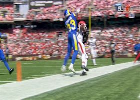 Dillon Gabriel's 16-yard laser beam pinpoints Jamari Thrash just shy of end zone