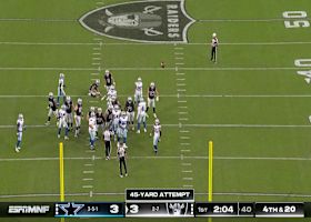 Daniel Carlson's 45-yard FG gives Raiders 6-3 lead