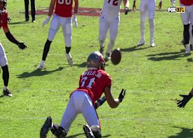 Antoine Winfield Jr. grabs INT vs. Jacoby Brissett off deflection